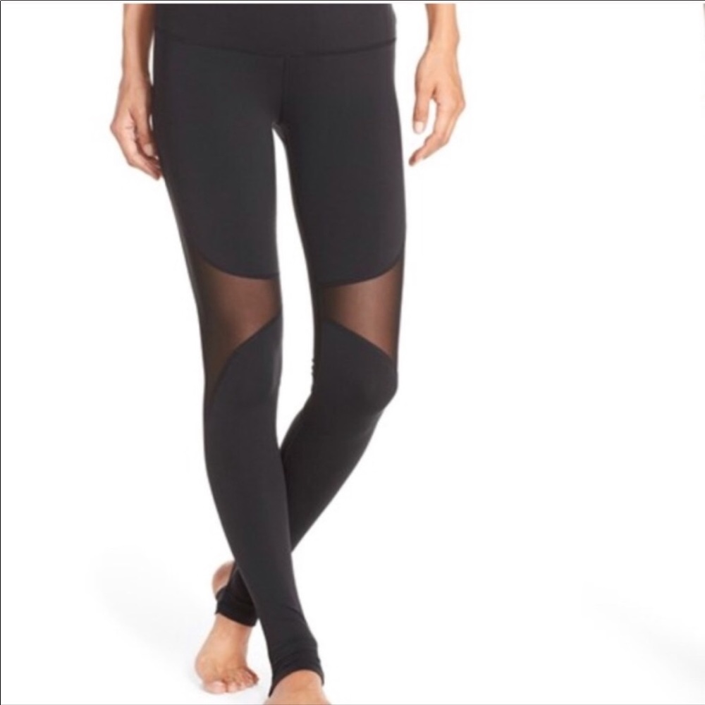 Also yoga mesh stirrup leggings